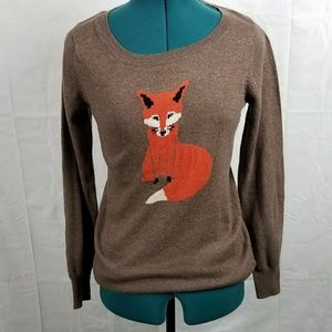 Brown Old Navy Fox Sweater Small